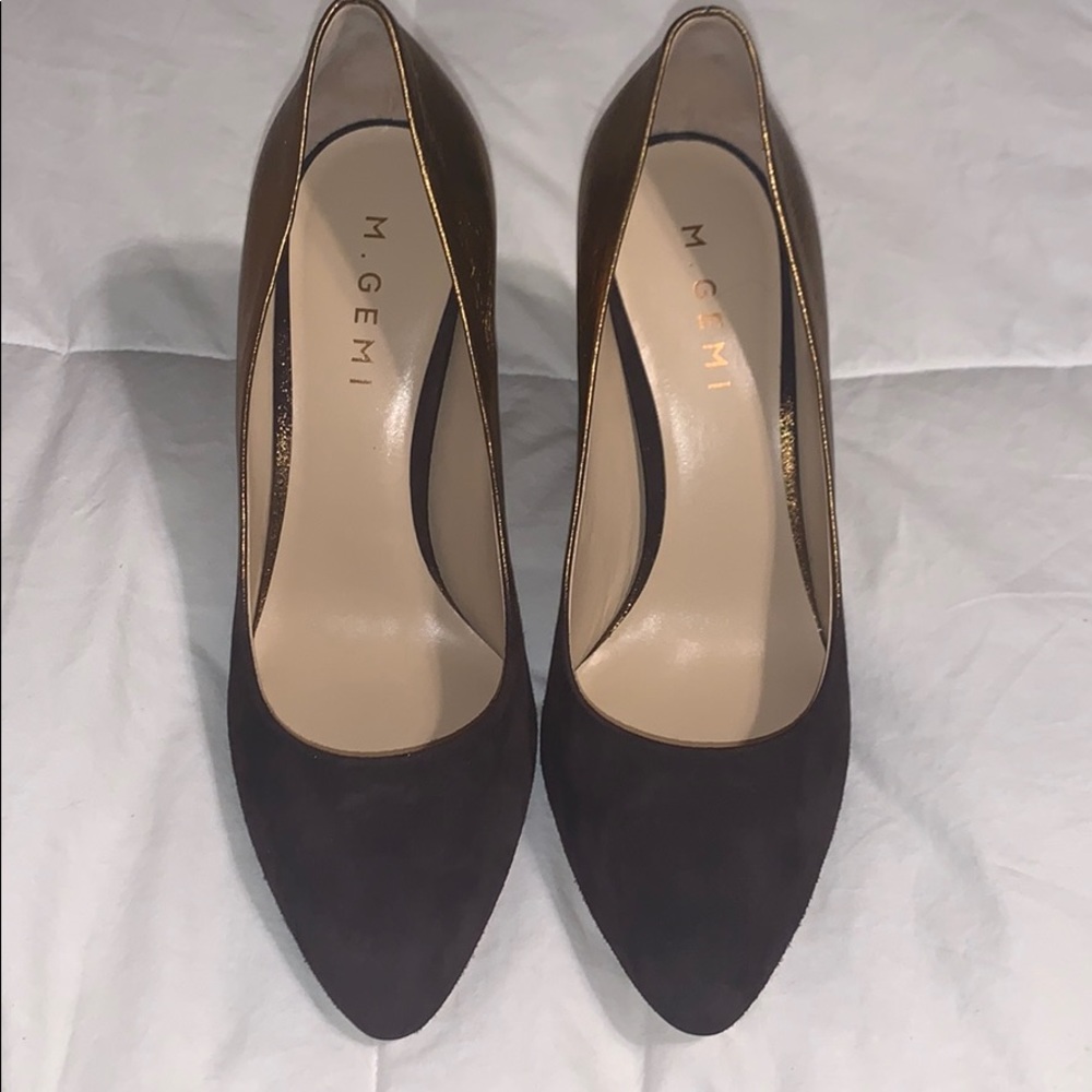M. GEMI The Lustro Sfumato suede pumps